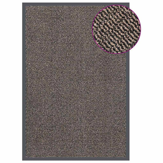 Doormat | Dark Brown | 100% PP tuft, rubber | 80x120 cm | Non-slip