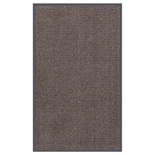 Door Mat | Dark Brown | 100% Polypropylene, Rubber | 90x150 cm | Durable
