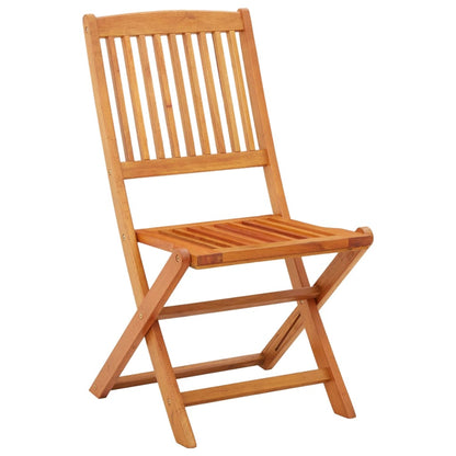 Garden Chair | Set of 2 | Natural wood | Solid eucalyptus wood | Standard