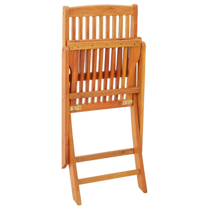 Garden Chair | Set of 2 | Natural wood | Solid eucalyptus wood | Standard