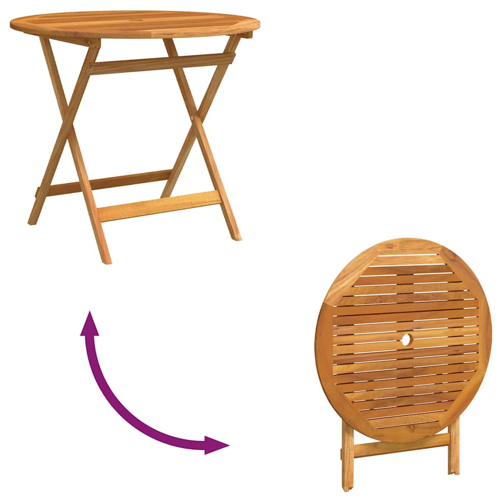 Garden Table | Brown | Solid eucalyptus wood with oil finish | Medium