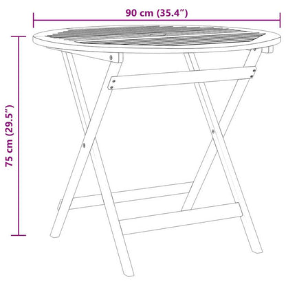 Garden Table | Brown | Solid eucalyptus wood with oil finish | Medium