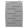 Double Wheelie Bin Shed 138x77.5x112.5 cm Stainless Steel