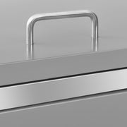 Double Wheelie Bin Shed 138x77.5x112.5 cm Stainless Steel