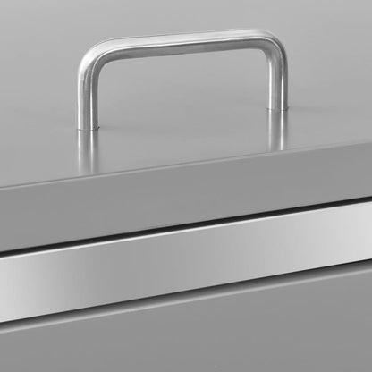 Triple Wheelie Bin Shed 207x77.5x112.5 cm Stainless Steel