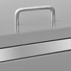 Triple Wheelie Bin Shed 207x77.5x112.5 cm Stainless Steel