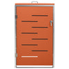 Single Wheelie Bin Shed 27.2x30.5x44.3" Stainless Steel