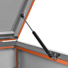 Single Wheelie Bin Shed 27.2x30.5x44.3" Stainless Steel