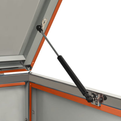 Double Wheelie Bin Shed 138x77.5x112.5 cm Stainless Steel