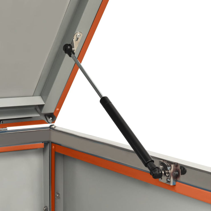 Double Wheelie Bin Shed 138x77.5x112.5 cm Stainless Steel