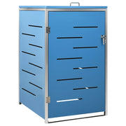 Single Wheelie Bin Shed 69x77.5x112.5 cm Stainless Steel