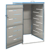 Single Wheelie Bin Shed 69x77.5x112.5 cm Stainless Steel