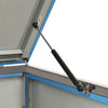 Single Wheelie Bin Shed 69x77.5x112.5 cm Stainless Steel