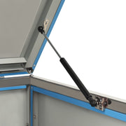 Single Wheelie Bin Shed 69x77.5x112.5 cm Stainless Steel