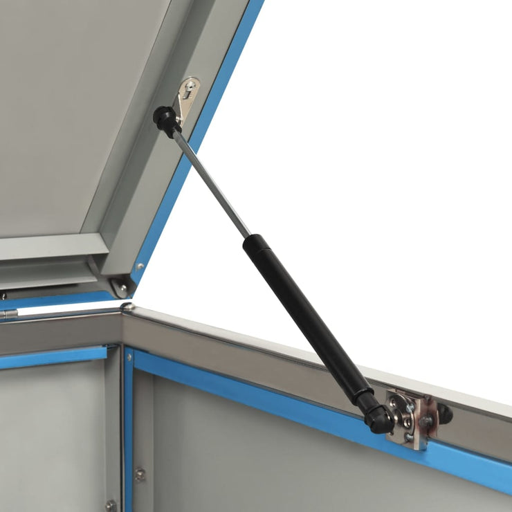 Single Wheelie Bin Shed 69x77.5x112.5 cm Stainless Steel