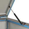 Double Wheelie Bin Shed 138x77.5x112.5 cm Stainless Steel