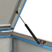 Double Wheelie Bin Shed 138x77.5x112.5 cm Stainless Steel