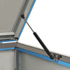 Triple Wheelie Bin Shed 207x77.5x112.5 cm Stainless Steel
