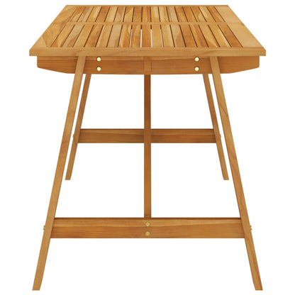 Dining Set | Brown | Solid acacia wood, PE rattan, powder-coated steel