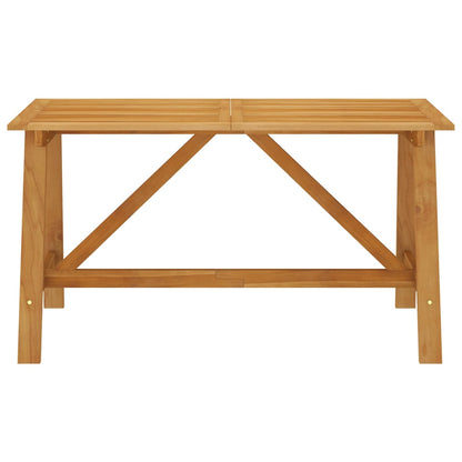 Dining Set | Black | Solid Acacia wood | Medium | Stackable