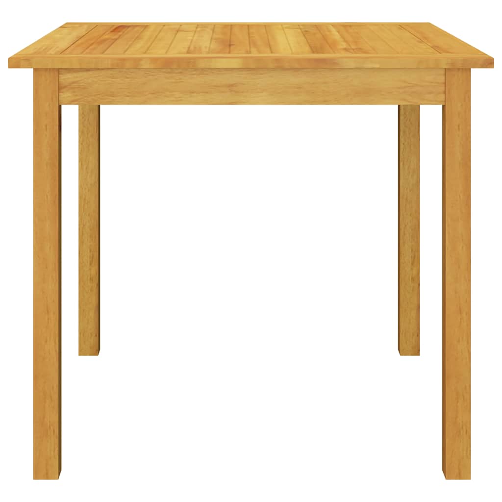 Dining Set | Grey | Solid Acacia wood, PE rattan, Powder-coated steel