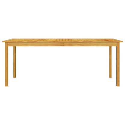 Dining Set | Brown | Solid acacia wood, PE rattan, powder-coated steel