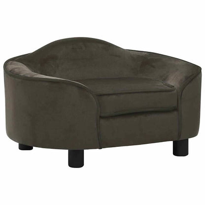 Dog Sofa | Dark Grey | Plush, Solid Pinewood, Foam | Small | Dog Sofa