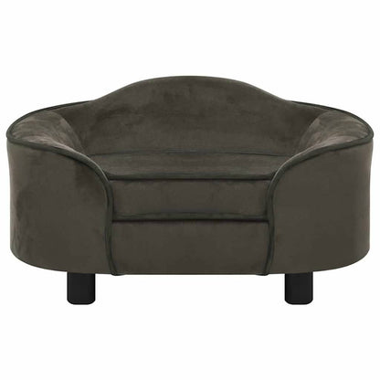Dog Sofa | Dark Grey | Plush, Solid Pinewood, Foam | Small | Dog Sofa