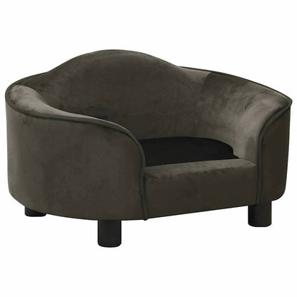 Dog Sofa | Dark Grey | Plush, Solid Pinewood, Foam | Small | Dog Sofa