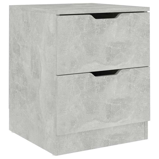 Bedside Cabinet | Concrete Grey | Engineered wood | Medium