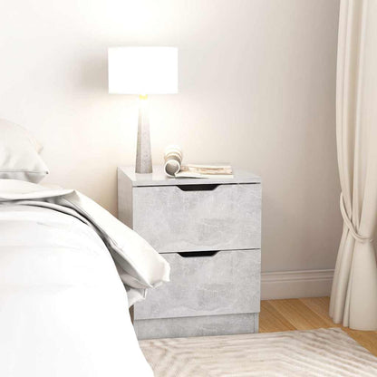 326732 vidaXL Bedside Cabinets 2 pcs Concrete Grey 40x40x50 cm Engineered Wood