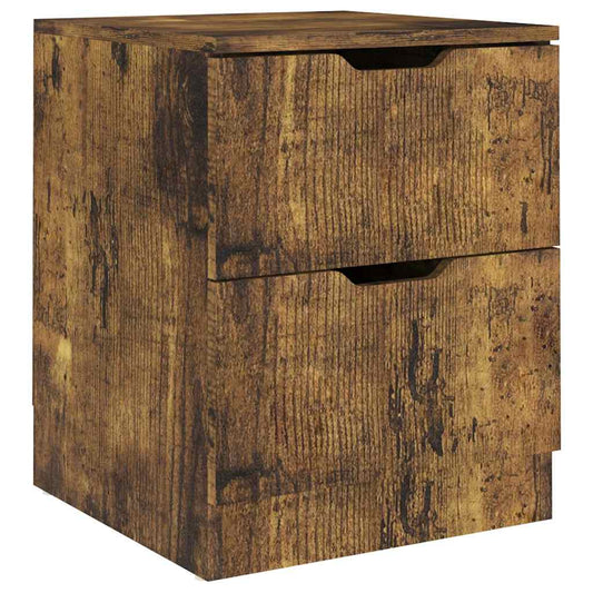 326739 vidaXL Bedside Cabinet Smoked Oak 40x40x50 cm Engineered Wood
