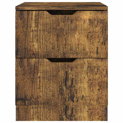 326739 vidaXL Bedside Cabinet Smoked Oak 40x40x50 cm Engineered Wood