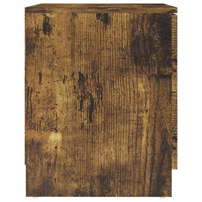 326739 vidaXL Bedside Cabinet Smoked Oak 40x40x50 cm Engineered Wood