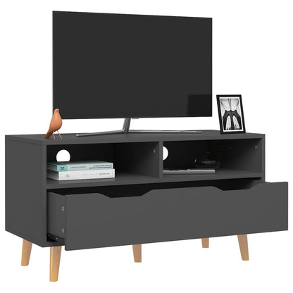 vidaXL TV Cabinet Grey Engineered Wood 35.4 x 15.7 x 19.0 in TV Cabinet