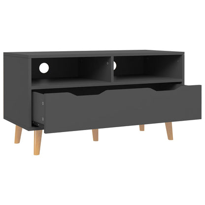 vidaXL TV Cabinet Grey Engineered Wood 35.4 x 15.7 x 19.0 in TV Cabinet