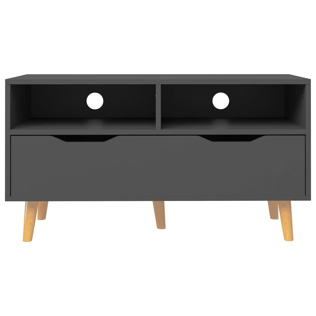 vidaXL TV Cabinet Grey Engineered Wood 35.4 x 15.7 x 19.0 in TV Cabinet