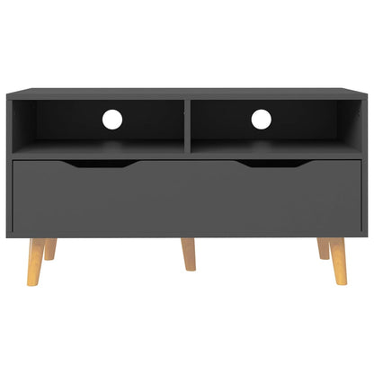 vidaXL TV Cabinet Grey Engineered Wood 35.4 x 15.7 x 19.0 in TV Cabinet