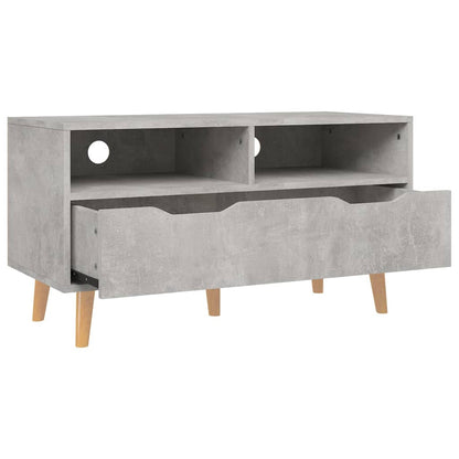 TV Cabinet Concrete Grey Engineered Wood Medium TV Cabinet