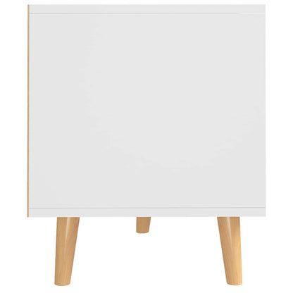 326782 vidaXL TV Cabinet White and Sonoma Oak 90x40x48,5 cm Engineered Wood