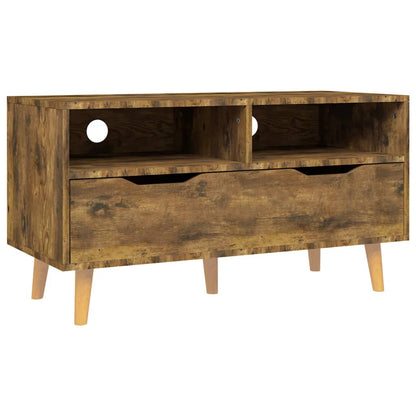 TV Cabinet Smoked Oak Engineered Wood 35.4 x 15.7 x 19.1 in