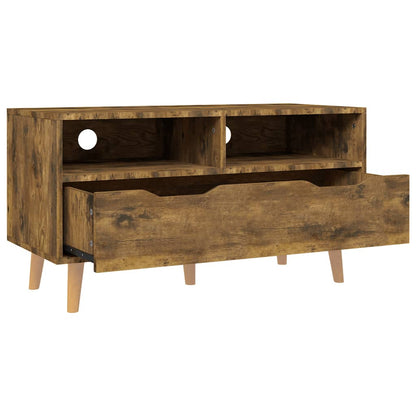 TV Cabinet Smoked Oak Engineered Wood 35.4 x 15.7 x 19.1 in