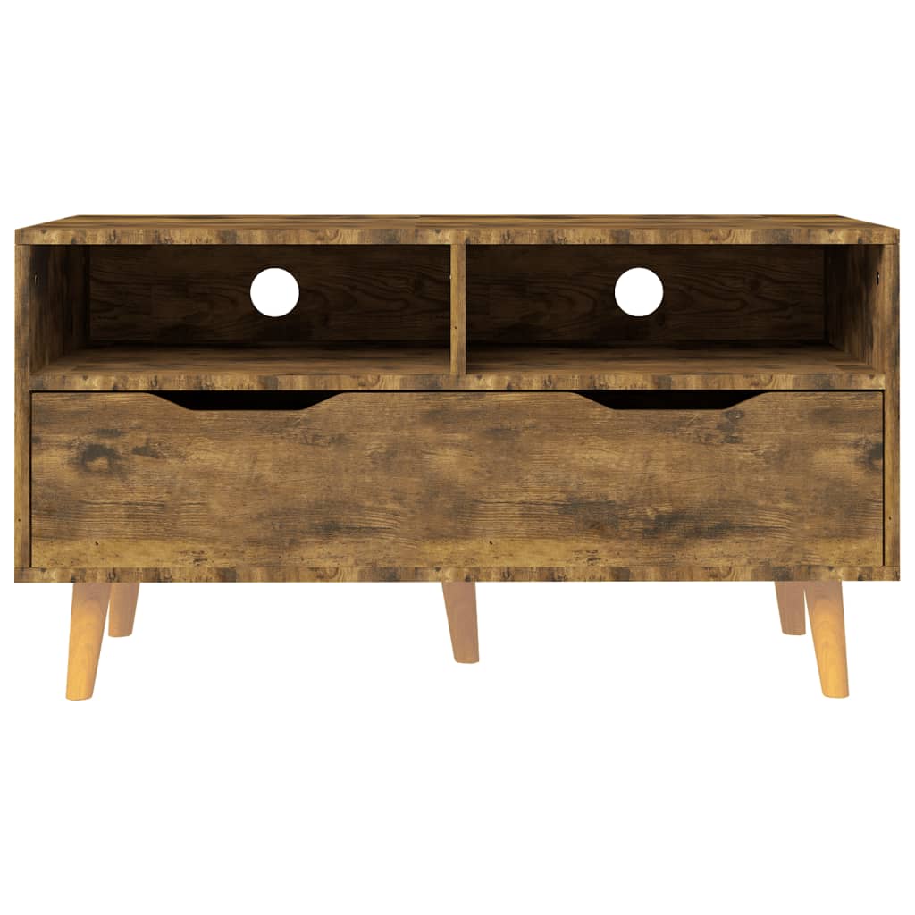 TV Cabinet Smoked Oak Engineered Wood 35.4 x 15.7 x 19.1 in