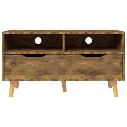 TV Cabinet Smoked Oak Engineered Wood 35.4 x 15.7 x 19.1 in