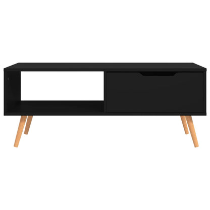 Coffee Table Black Engineered wood, MDF 39.4 x 19.5 x 16.9 in