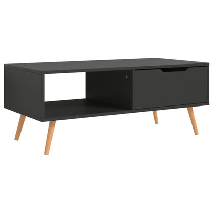 Coffee Table Grey Engineered wood, MDF 39.4 x 19.5 x 16.9 in