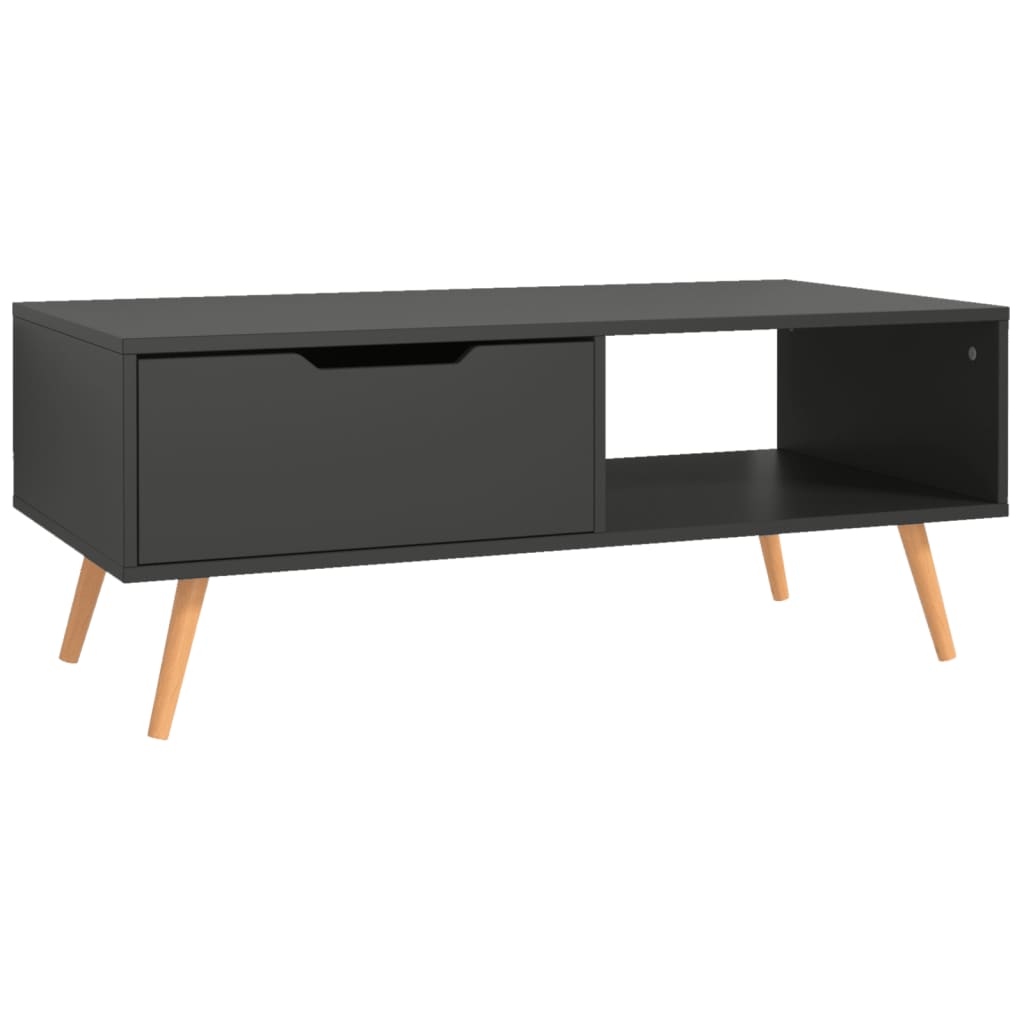 Coffee Table Grey Engineered wood, MDF 39.4 x 19.5 x 16.9 in