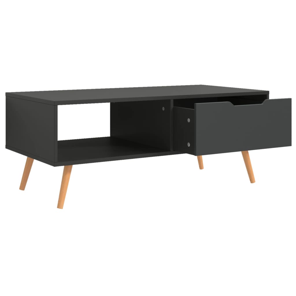 Coffee Table Grey Engineered wood, MDF 39.4 x 19.5 x 16.9 in