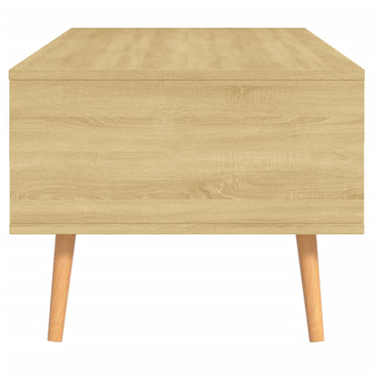 Coffee Table Sonoma Oak Engineered Wood, MDF 39.4 x 19.5 x 16.9 in