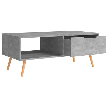 Coffee Table Concrete Gray 39.4"x19.5"x16.9" Engineered Wood
